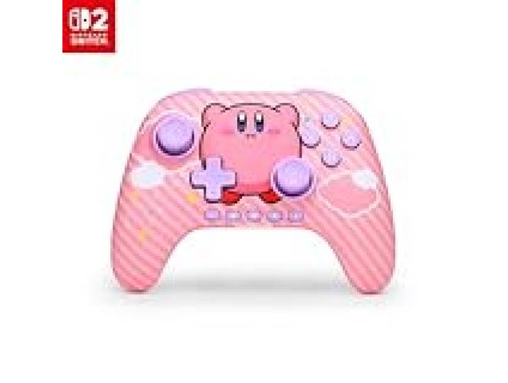 PowerA Manette sans fil Advantage pour Nintendo Switch 2 - Kirby PuffSous licence officielle, Effet Hall, Boutons programmables, Manette Pro, Bouton C, Commandes à détection de mouvement