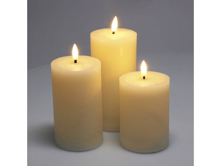LED Kerze Set 4-teilig elfenbein