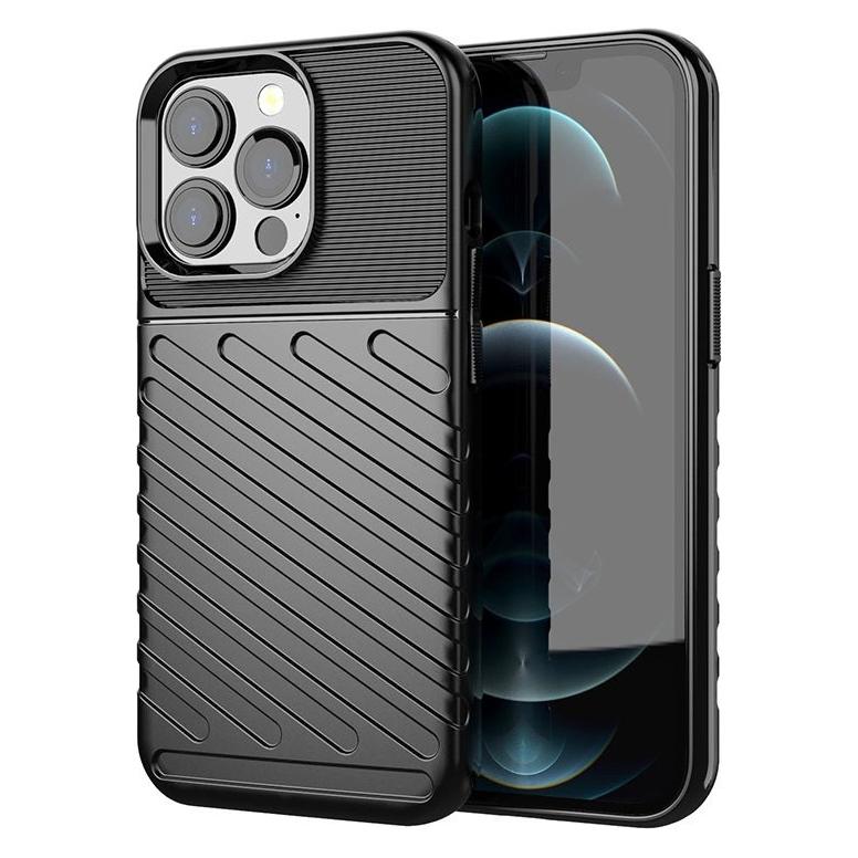 Hurtel Thunder Case Flexible Tough Rugged Cover TPU Case for iPhone 13 Pro black (Apple iPhone 13 Pro) (1404978613)
