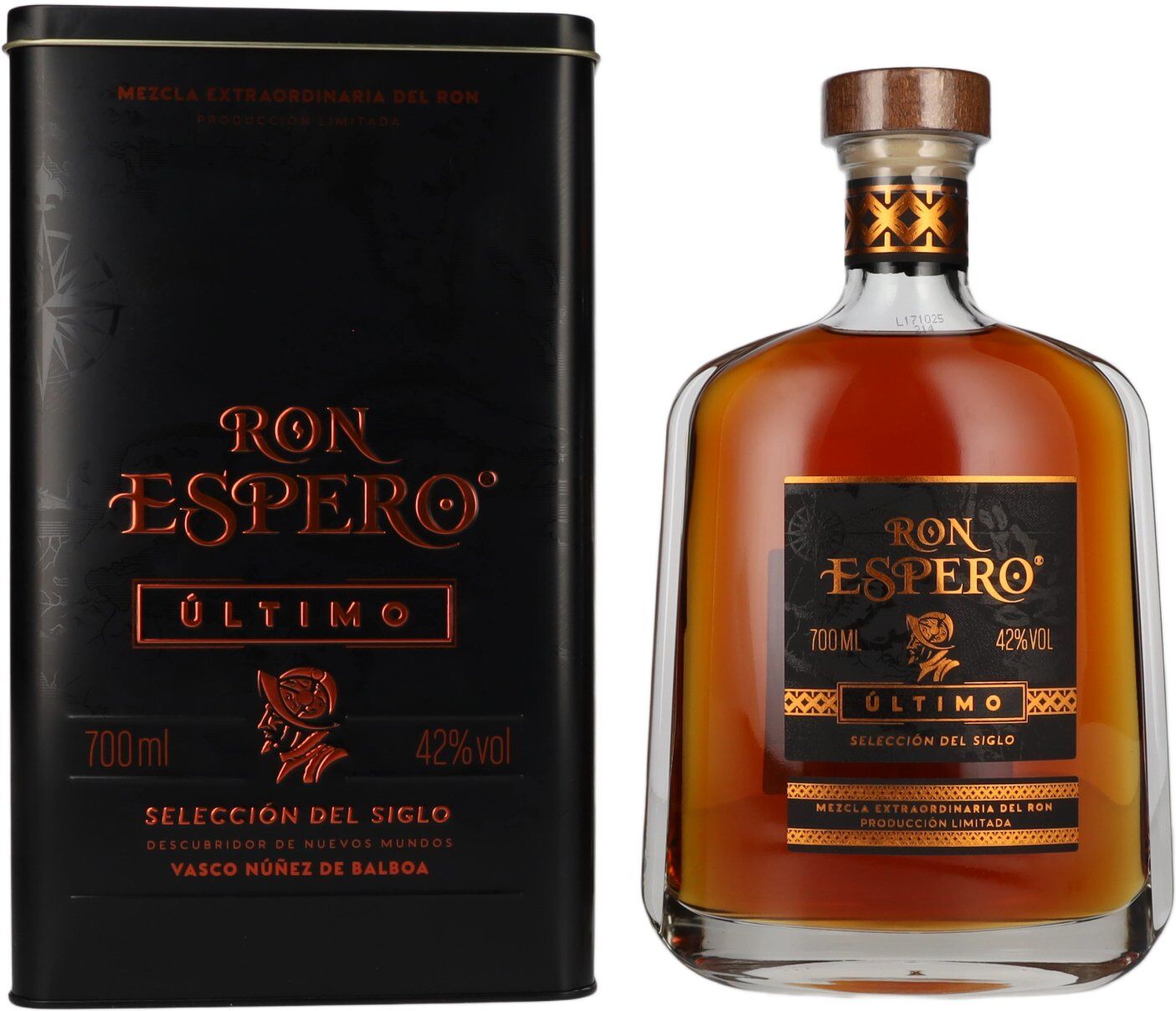 Ron Espero ÚLTIMO Selección del Siglo Producción Limitada 42% Vol. 0,7l in Tinbox