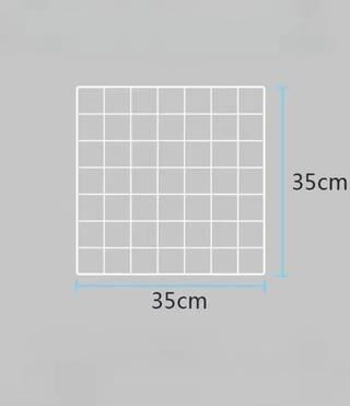 Inspired Living Modern Grid Panel Display Hooks Metal Grid Wall Display Brackets For Photo Art And Jewelry Booths white Grid s