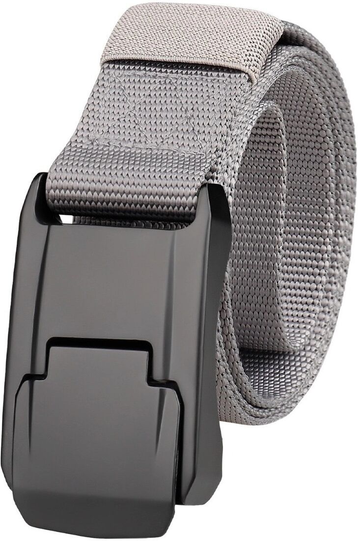 INF Taktischer Nylon-Taillengürtel mit Schnellverschluss-Aluminiumschnalle, stabiler Verriegelung, mehrfarbiges Canvas Grau