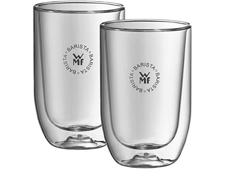 WMF Barista 0951722040 Latte Macchiato Koffieservies, 2-delig, hittebestendig glas, dubbelwandig, elegant design, condenserend, vaatwasmachinebestendig