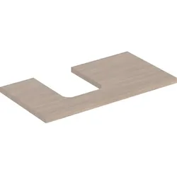 Geberit ONE Waschtisch-Platte, Ausschnitt links, für Aufsatzwaschtisch Schalenform 505293005
