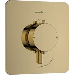 Hansgrohe Ecostat Comfort Q Thermostat Unterputz, Polished Gold Optic, 1 Verbraucher, Temperatur- und Volumensteuerung