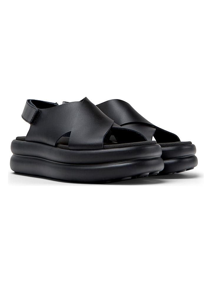 Camper Leder-Sandaletten "Pelotas Flota" in Schwarz - 40
