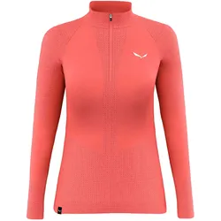 Salewa, Damen, Funktionsshirt, Zebru Responsive Half-Zip T-Shirt (XL), Rot, XL