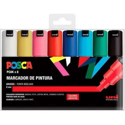 Posca, Marker, Marker-Set PC-8K 8 Stücke Bunt (8x)