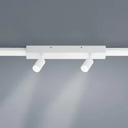 Helestra Vigo LED Lichtschienen Spot Mittelelement in mattweiß dimmbar