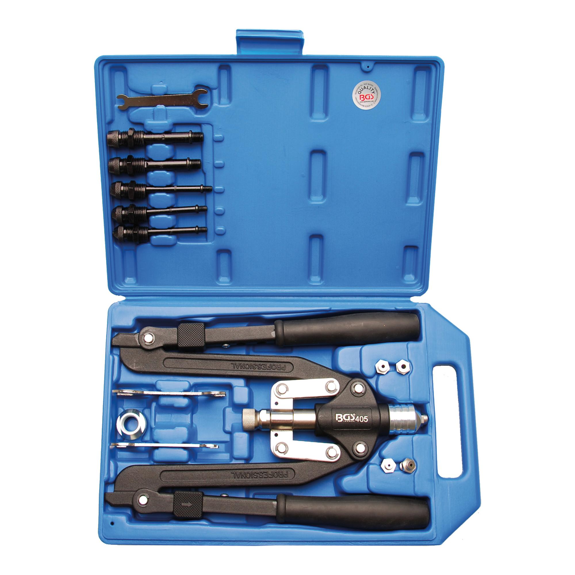 BGS Profi-Nietzangen-Satz Langarm 3,2 - 6,4 mm ; BGS technic (405)