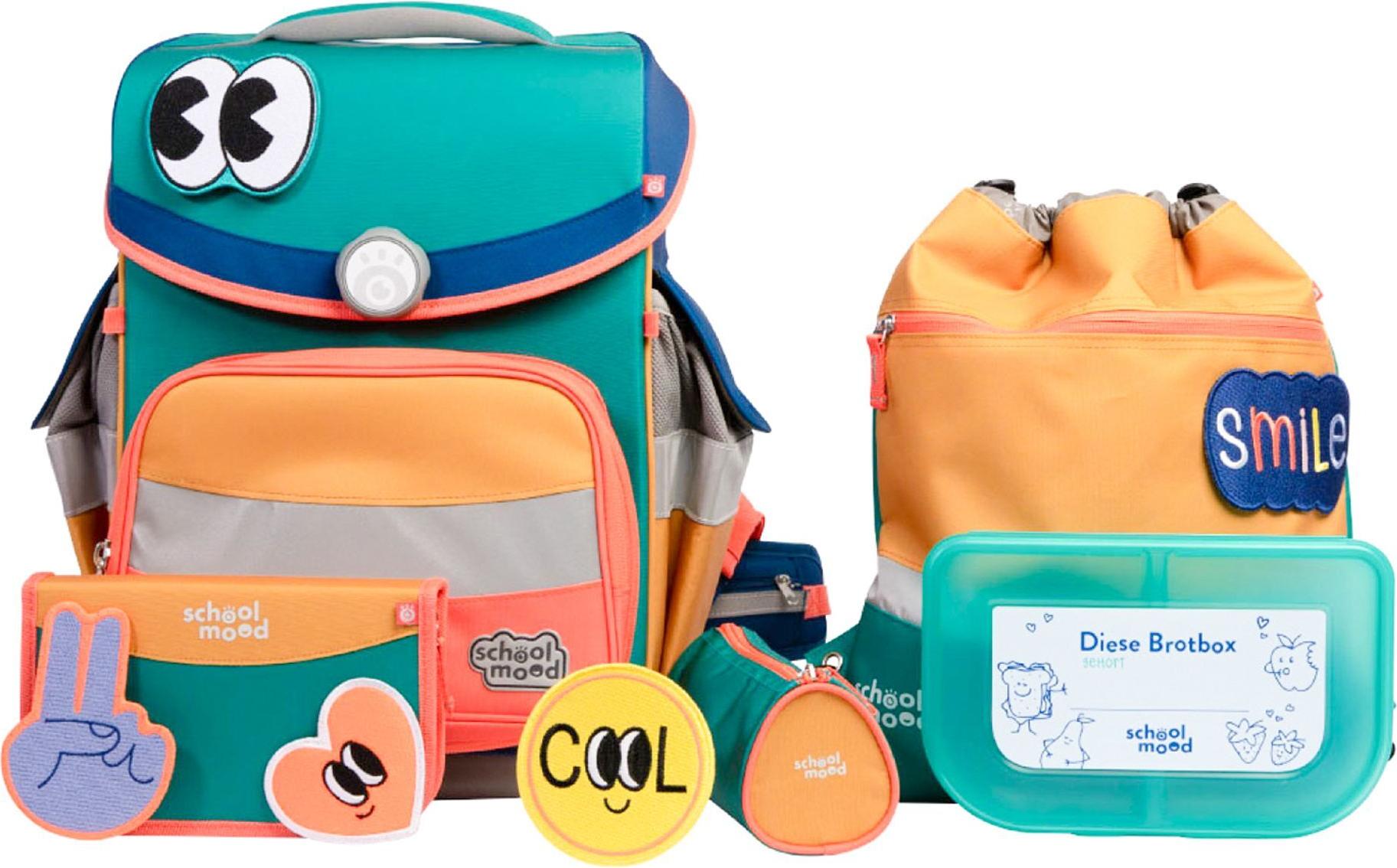 School Mood Schulranzenset 6-tlg. Timeless Happy Emerald Happy Colours