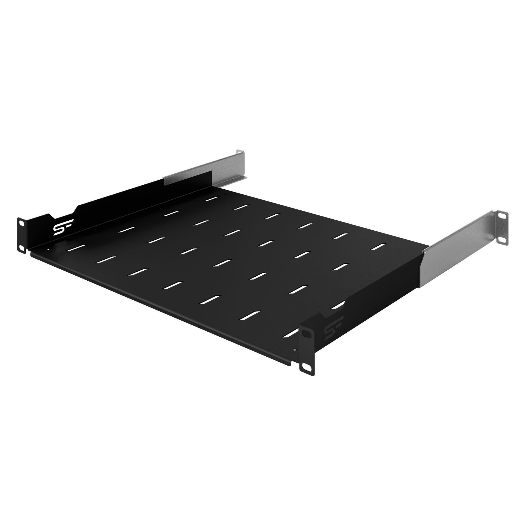 Stalflex Rack Shelf Regulated 19" 1U Black S-RSA19-1U-350B (S-RSA19-1U-350B)
