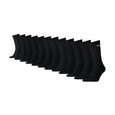 Socken PUMA "PUMA CREW SOCK 12P ECOM", Herren, Gr. 47-49, Sockengröße, schwarz, Baumwollmischung, normal, Socken Socken