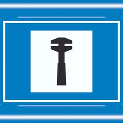HB-Druck Pannenhilfe Symbol Aufkleber A7 (74x105mm)