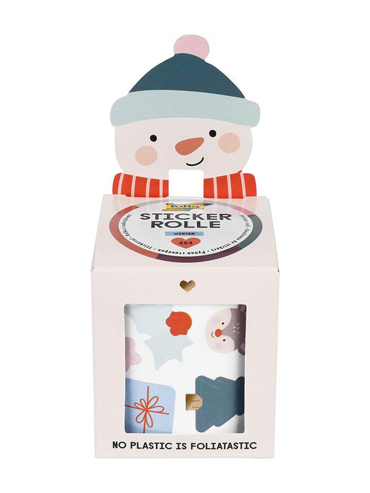 folia PAPER Stickerrolle "Winter" in Bunt - onesize