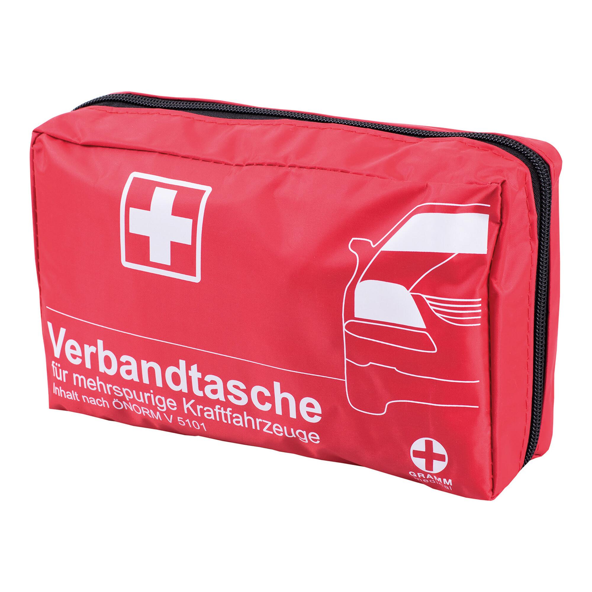 GRAMM medical KFZ-Verbandtasche mit ÖNORM V5101, rot (418.035.51010)