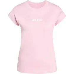 ADIDAS Damen Shirt Essentials Linear Cotton, Größe S in Pink Pink
