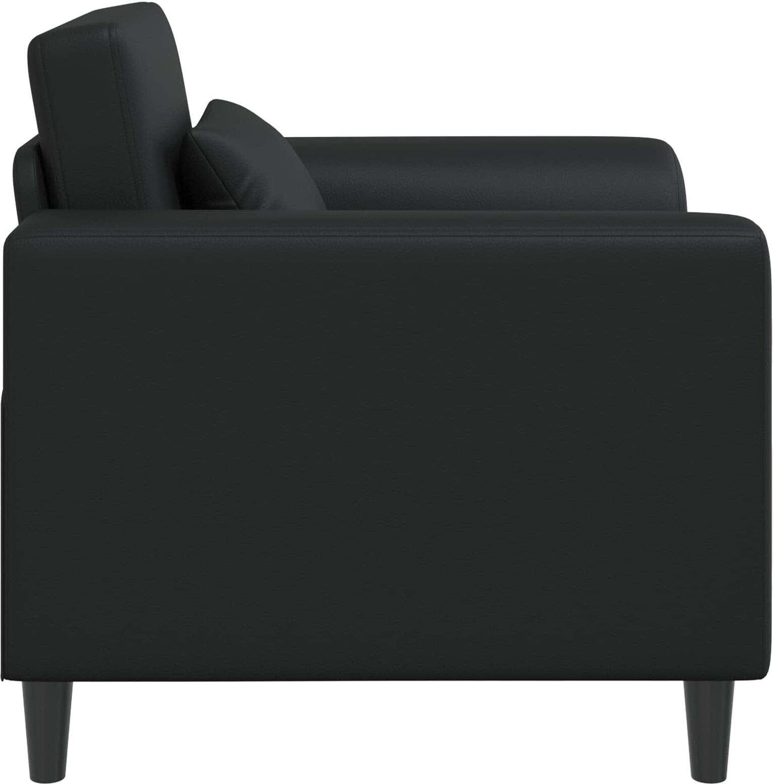 vidaXL Fauteuil Noir Simili cuir