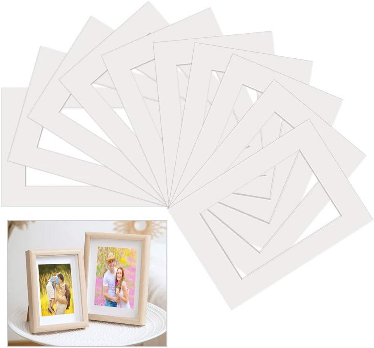 Passe-partout A3 Karton voor Foto's - 10 Stuks - Wit