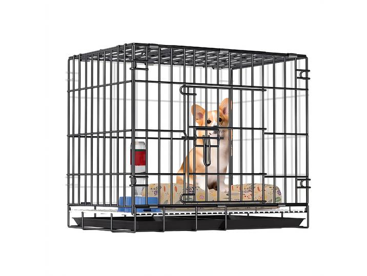 Cage pour chien, pour chiens de petite et moyenne taille, cage pour animaux de compagnie, clôture, épaissie, pour grands chiens, lit pliable pour chien, cage de voiture, cage pour chat