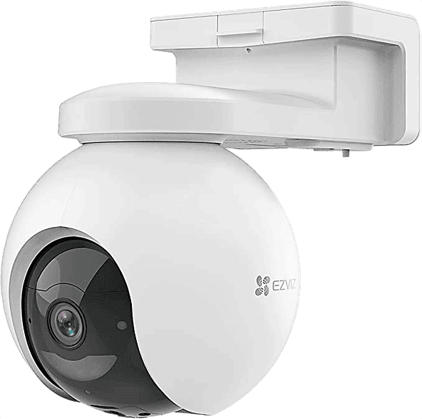 Cámara de vigilancia IP - Ezviz CS-EB8, Resolución 2K, Función visión nocturna, 4G, Ranura para SIM, Batería 210 días, Blanco