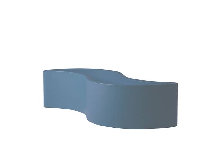 SLIDE vase WAVE POT (Bleu poudre - Polyéthylène)