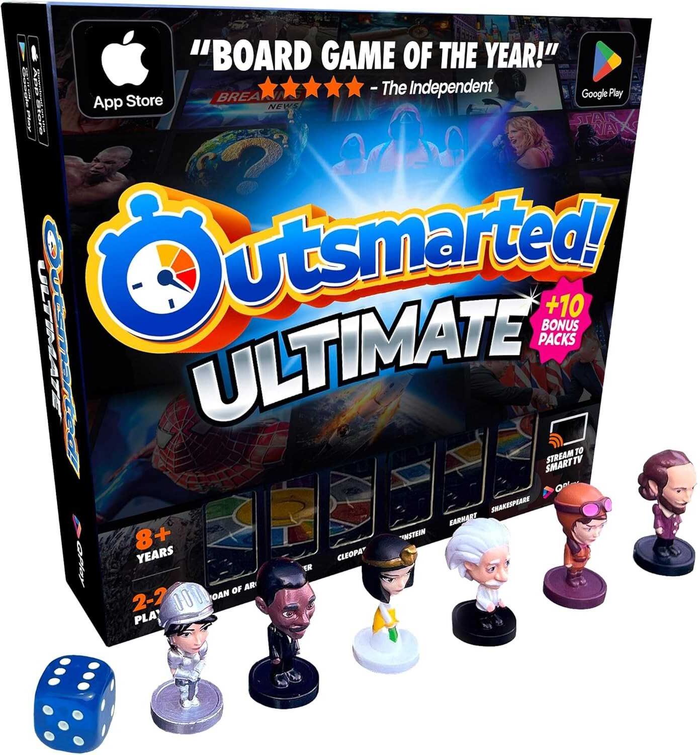 Outsmarted Ultimate - Technology-Enhanced Family Board Game, Ages 8+, Qplay