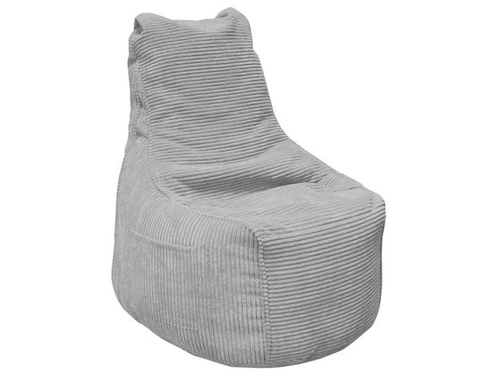 Sitzsack, Grau, 85x100x85 cm, Textil, Reißverschluss, Landhaus, CARRYHOME