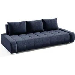 SCHLAFSOFA Draco 3-Sitzer, mit Bettkasten, Dunkelblau