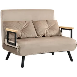 SCHLAFSOFA, Klappbett mit Bettfunktion, Verstellbarer Rückenlehne für Wohnzimmer