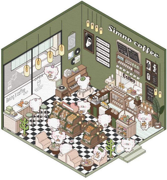 Sticker Chapitre Café - Kawaii