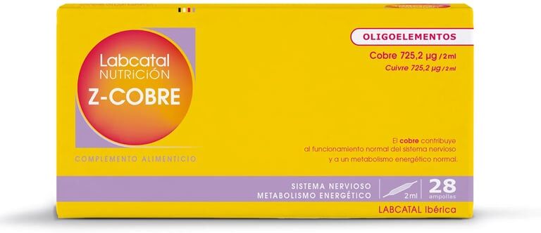 Labcatal L-19 Zin Cobre 2 ml 28 Ampolas