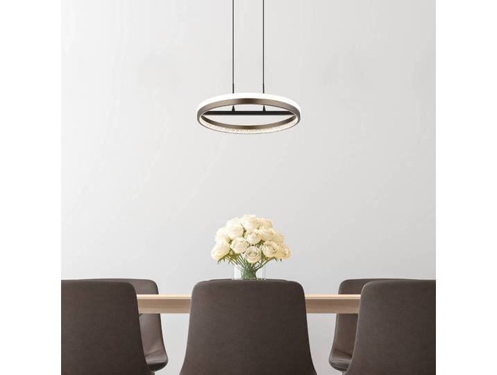 Globo Hängelampe Della, alu / grau / zink, für Wohn- / Esszimmer, Aluminium, Modern
