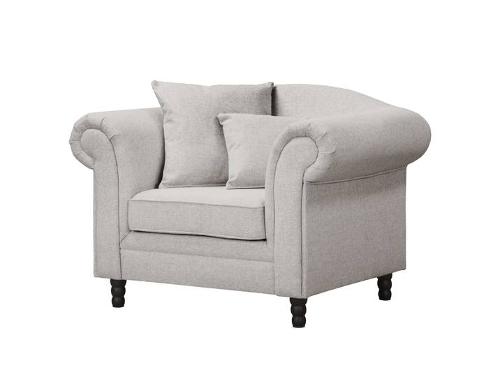 Fauteuil Gris Tissu Nea 120 x 84 x 79cm