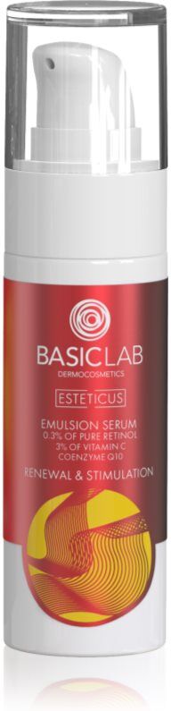 BasicLab Dermocosmetics Esteticus nighttime retexturising emulsion 0.3% Pure Retinol 30 ml