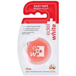 Edelwhite Dentaltape Waxed Zahnseide 70 1 St