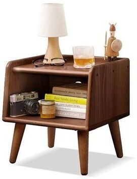 No Solid Oak Wood Nightstand