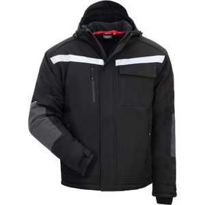 NITRAS Arbeitsjacke Motion Tex Plus, 7180W, Winter-Softshelljacke, schwarz, wasserdicht,Gr.3XL