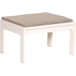 Haus Hocker/Beistelltisch quadratisch, 52 cm, beige