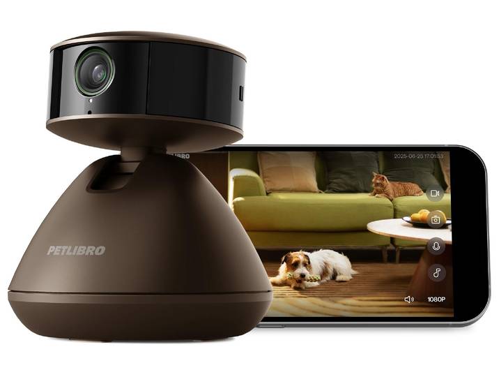 Überwachungskamera Petlibro Scout Smart AI Camera mit App , braun (bunt), Überwachungskameras, Überwachungskamera