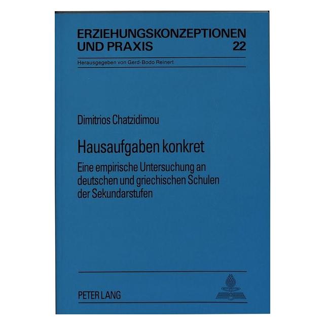 Peter Lang Hausaufgaben konkret (Deutsch, Softcover, Dimitrios Chatzidimou) (56033963)