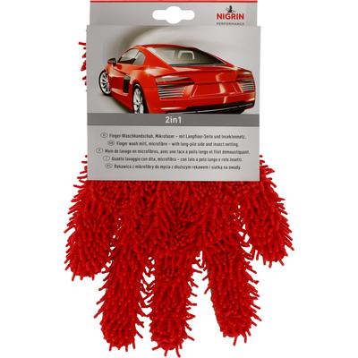NIGRIN Waschhandschuh Mikrofaser Finger-Wasch-Handschuh 20282