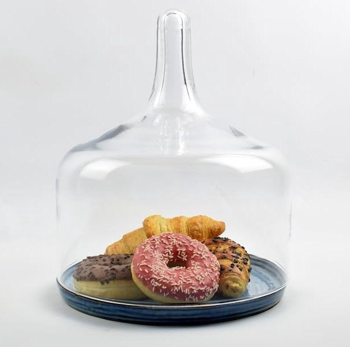 Handgeblazen Glazen Koepel Cloche - Heldere Decoratieve Dome - Hoogte: 29 cm