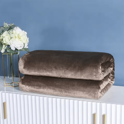Inspire Curations Solid Color Coral Fleece Office Nap Blanket 3 70x100cm