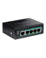 TRENDnet 5-Port DIN-Rail Switch PoE++ Powered mit PoE Pass-Through Power over Ethernet (TI-B541)