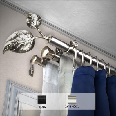 InStyleDesign Vine Triple Curtain Rod 13/16 inch dia.