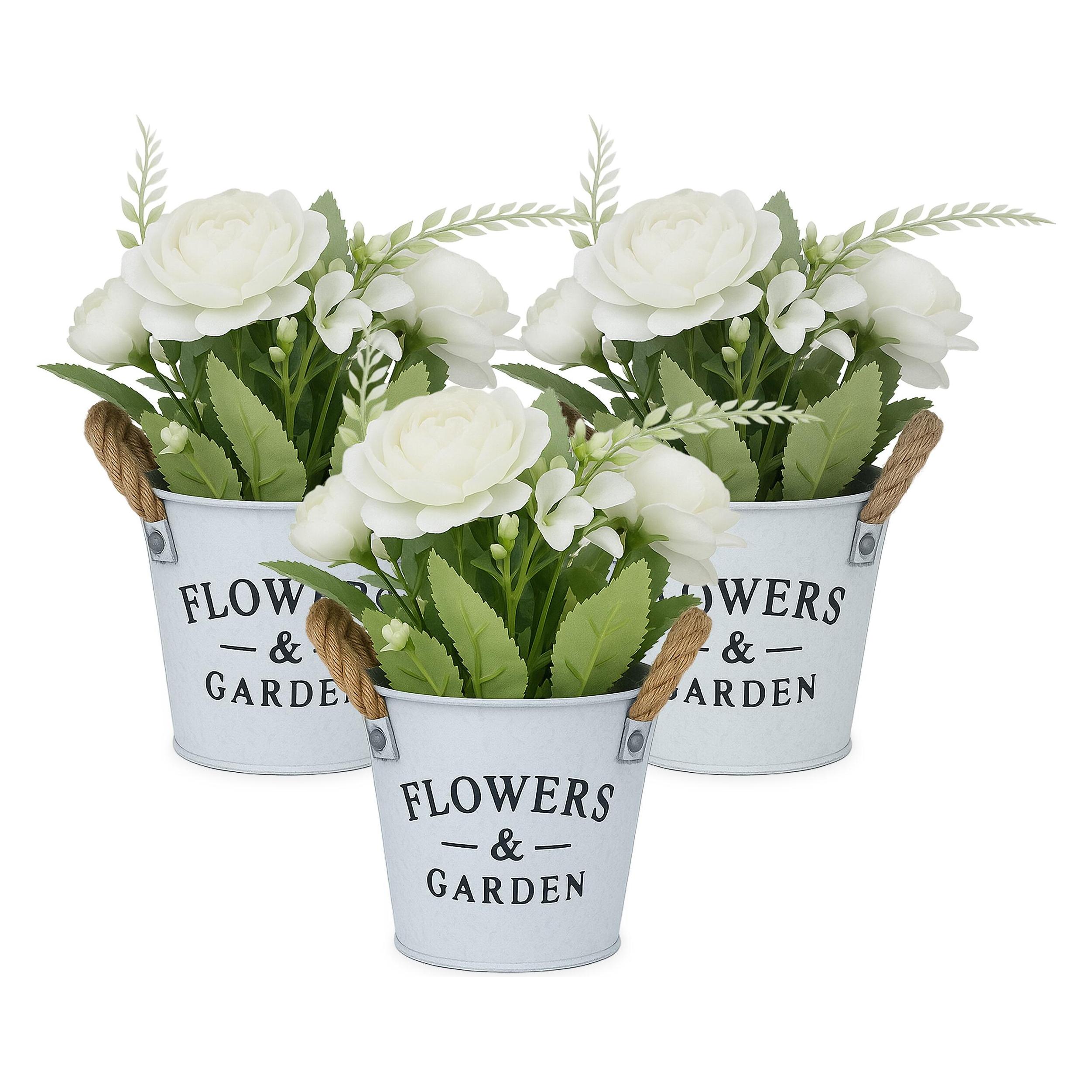 Relaxdays Kunstblumen (21 cm) (4052025504618)