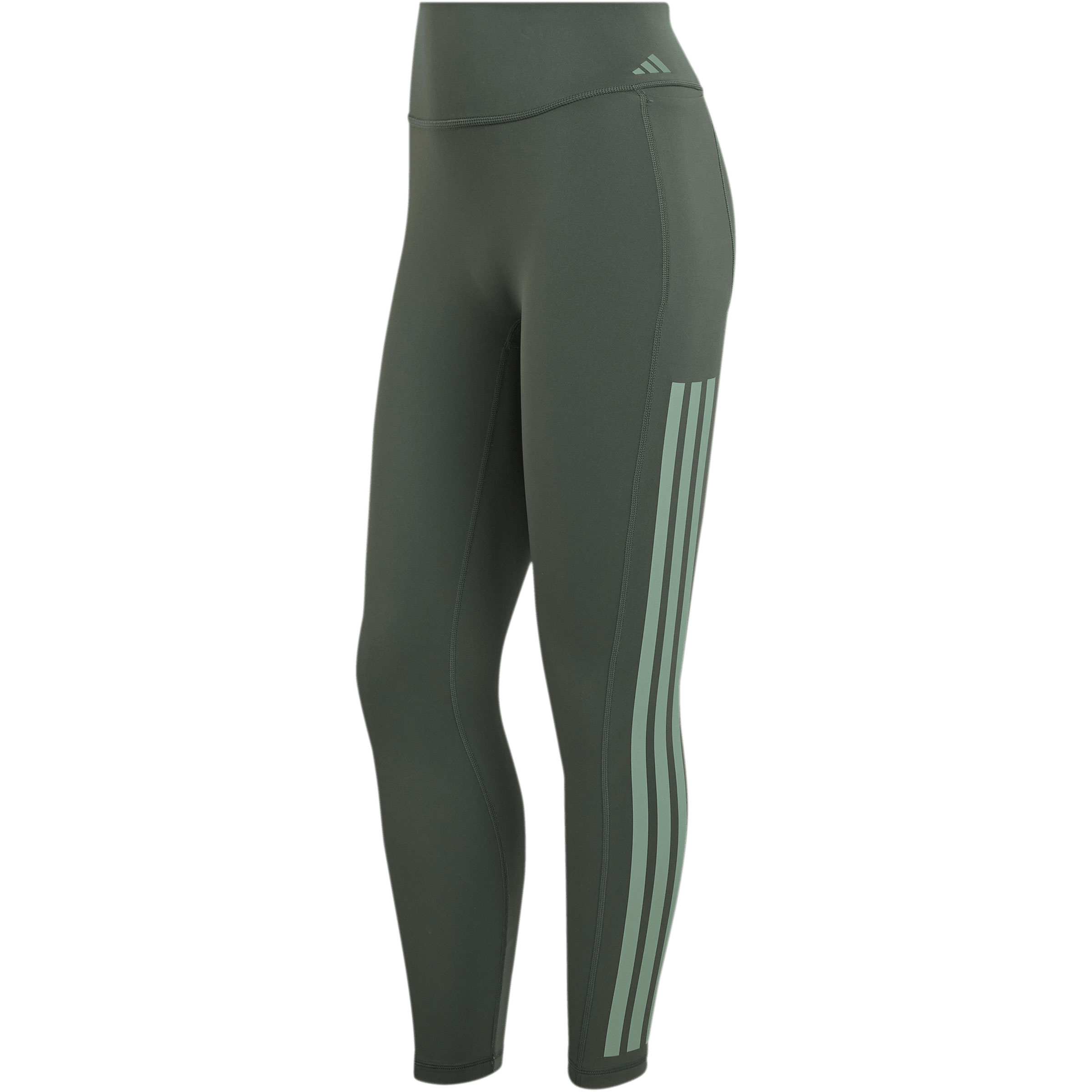 adidas Optime Workout 3-Stripes 7/8 Tights Damen Tights & Leggings gruen Größe S Training & Fitness Schnell trocknend