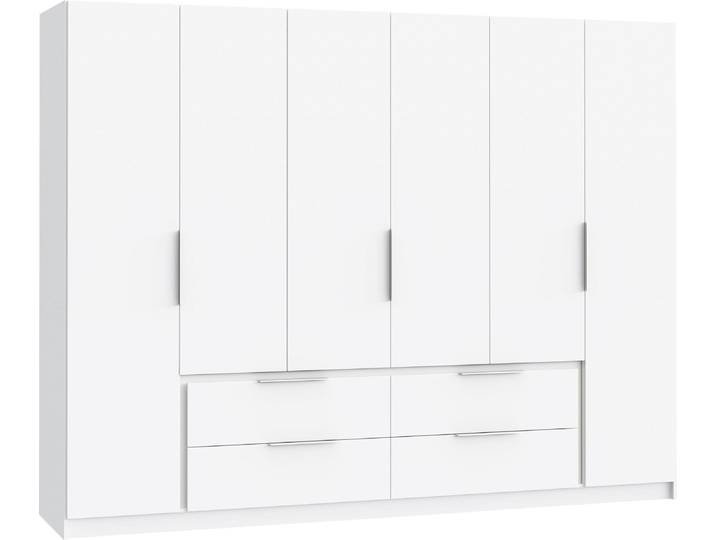 Kleiderschrank FORTE Luano , weiß, B:269,7cm H:210,5cm T:60cm, Holzwerkstoff, Schränke, Kleiderschrank