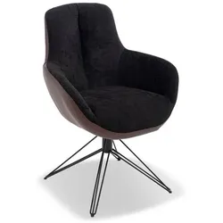 Sormani Stuhl Girona Stoff Schwarz